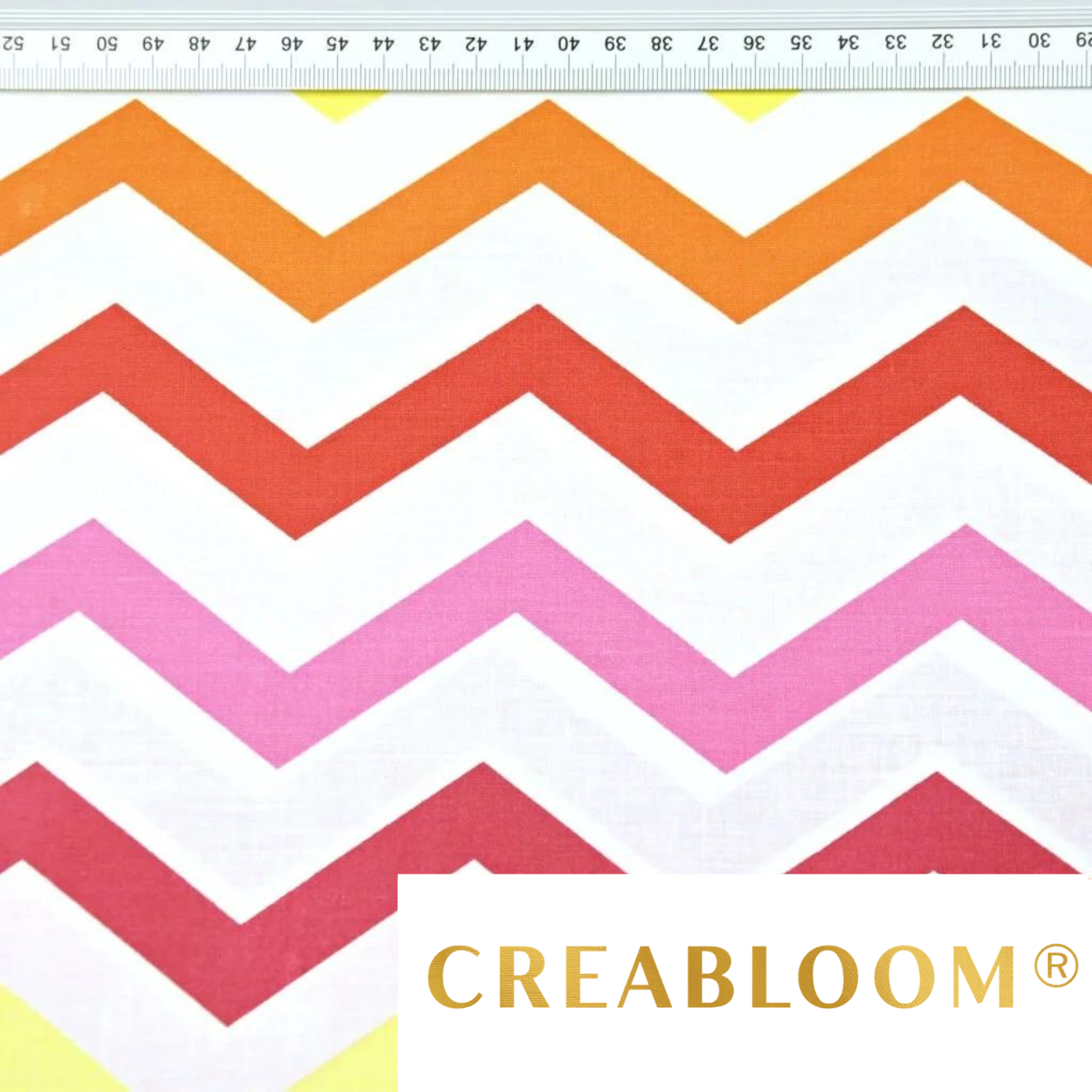 Tissu Coton Motif Zigzag