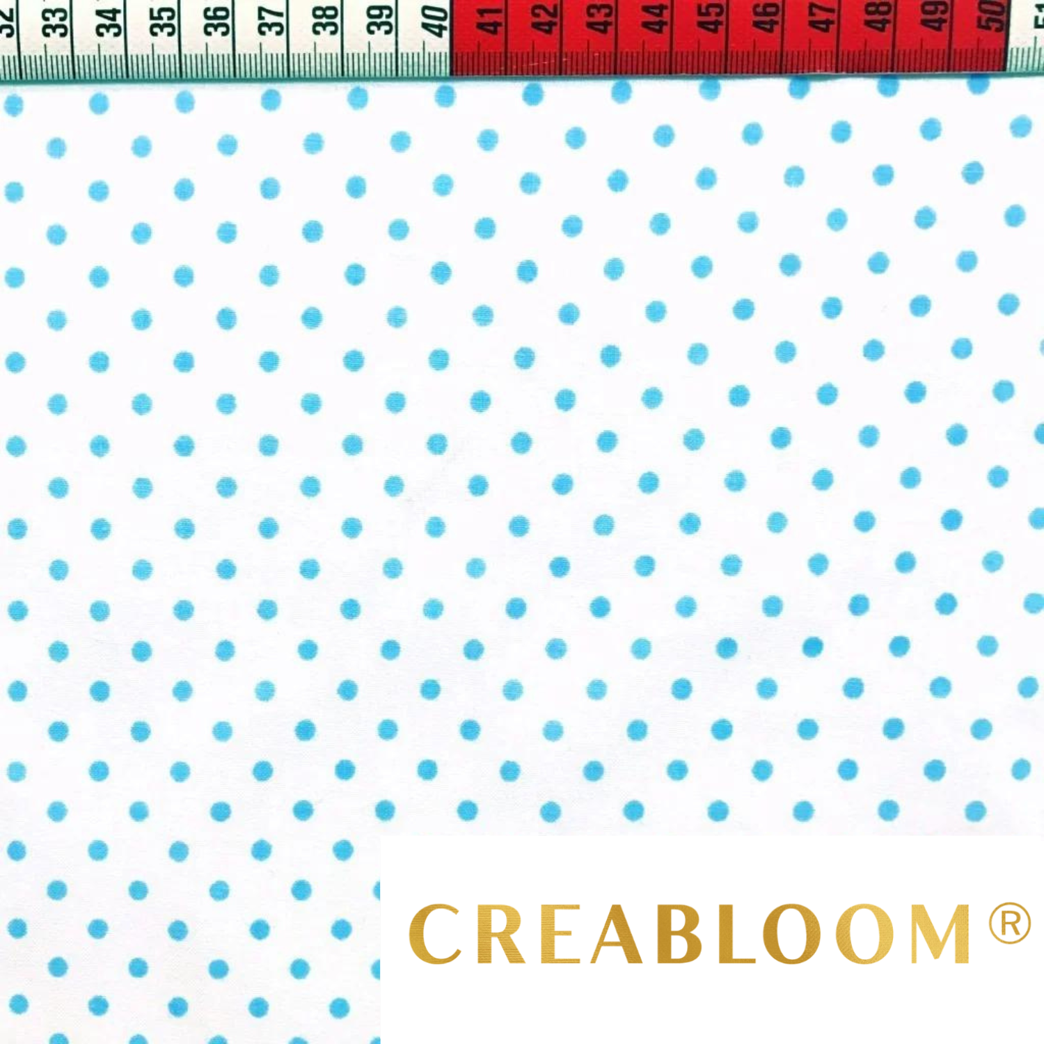 Tissu Coton Motif À Pois De 4Mm