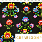Tissu Coton Motif Fleurs