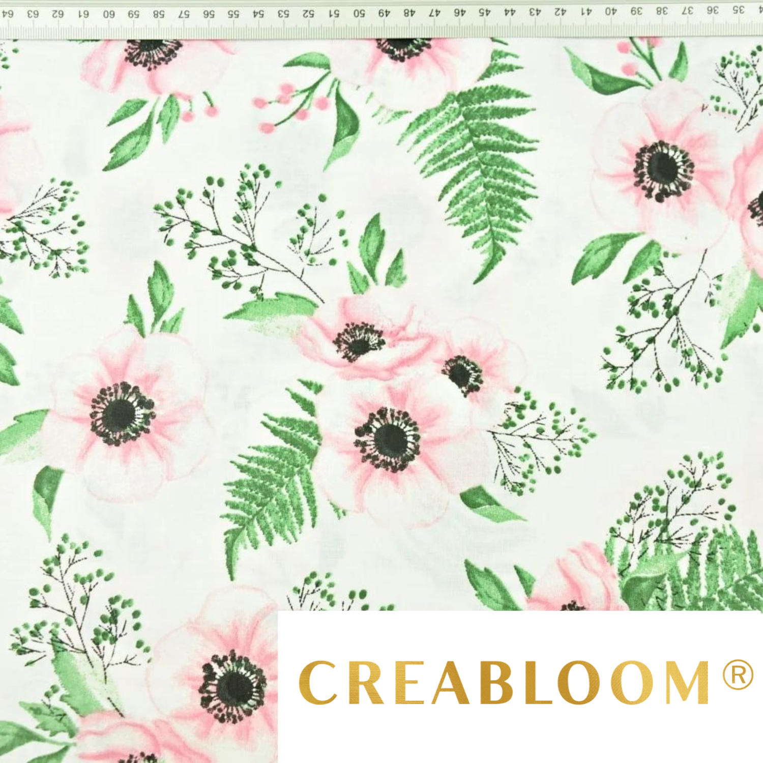 Tissu Coton Motif Fleurs