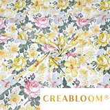 Tissu Coton Motif Fleurs