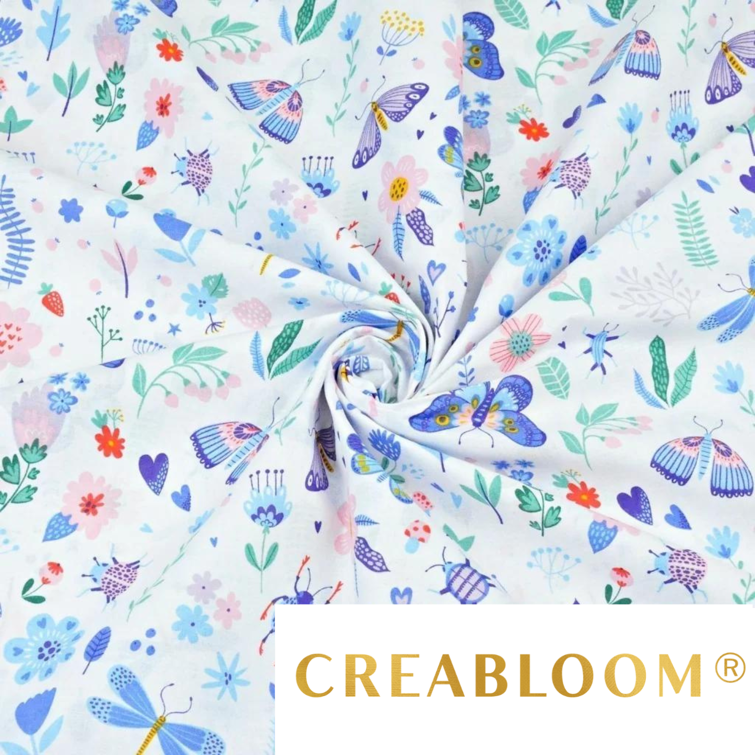 Tissu Coton Motif Fleurs