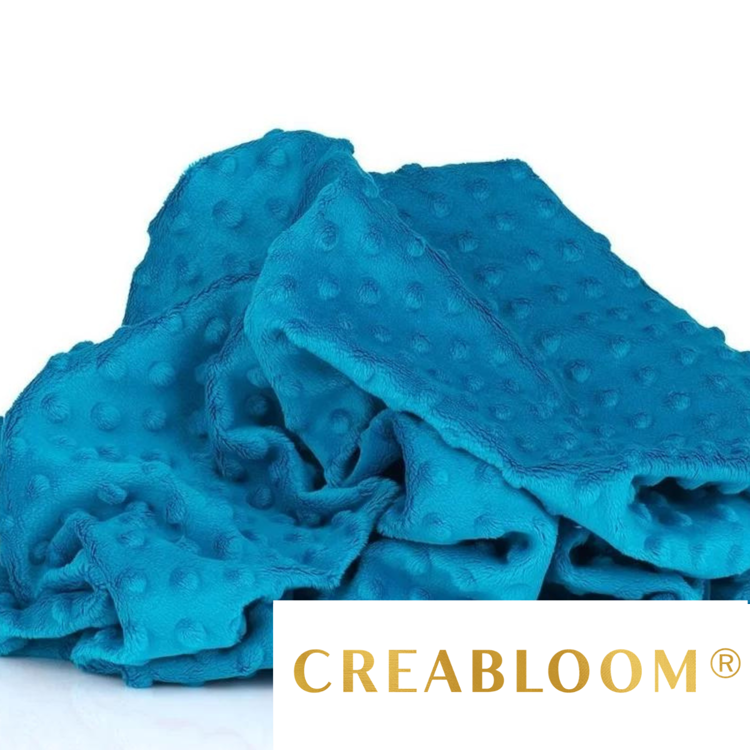 Tissu Minky Turquoise Foncé