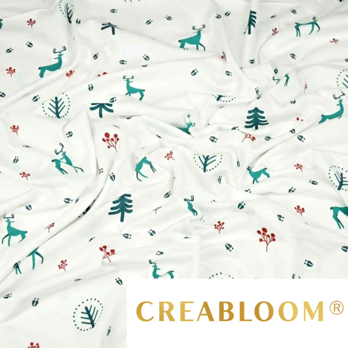 Tissu Jersey Imprimé Noël