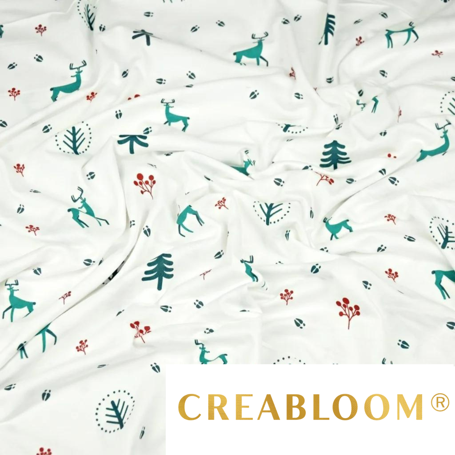 Tissu Jersey Imprimé Noël