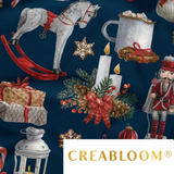 Tissu Coton Motif Noël