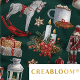 Tissu Coton Motif Noël