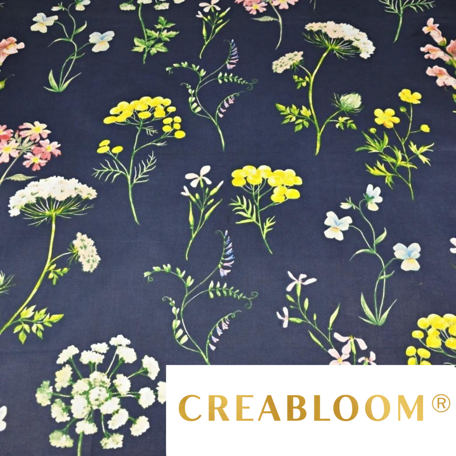 Tissu Coton Motif Fleurs