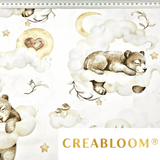 Tissu Coton Motif Oursons Et Animaux