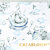 Tissu Coton Motif Éléphants