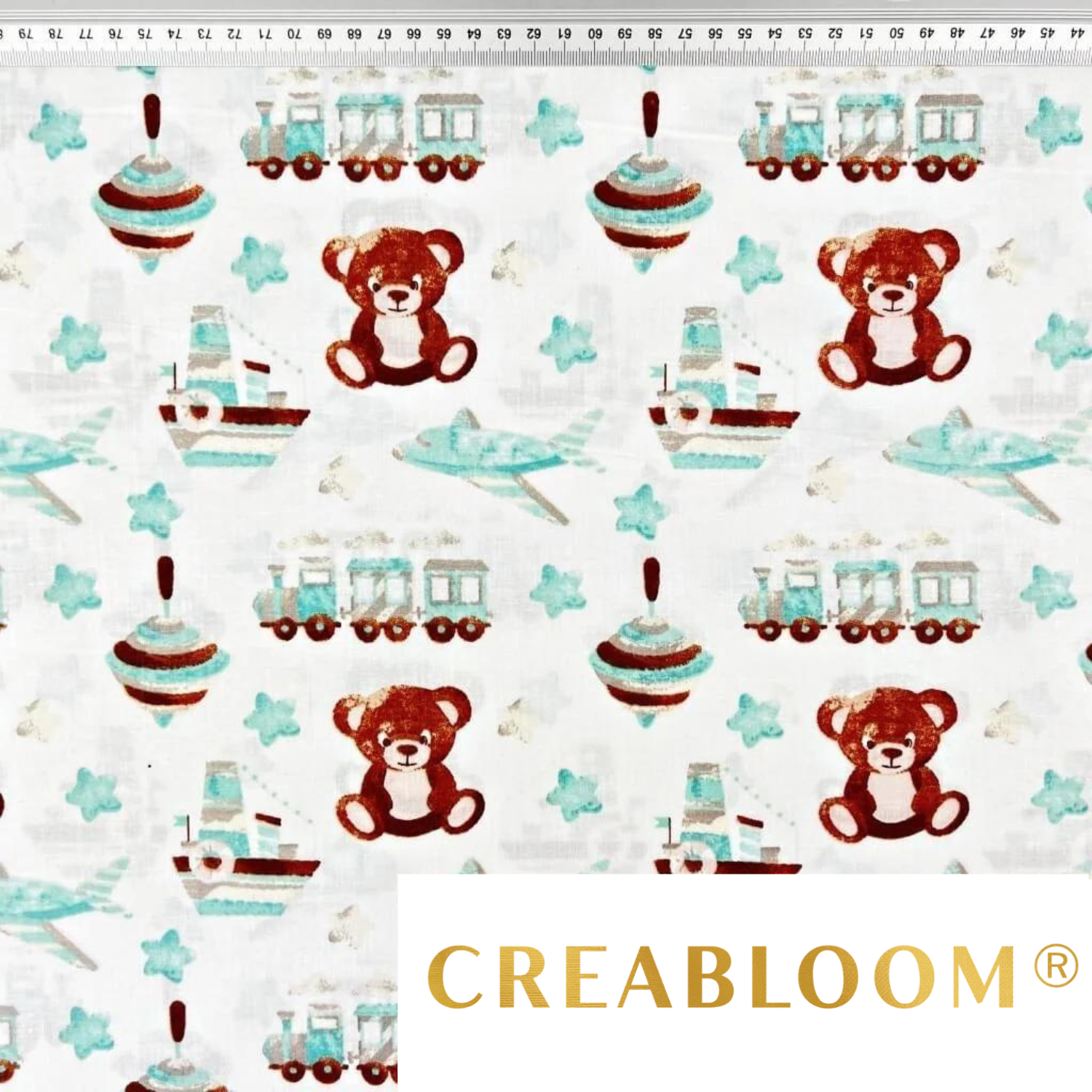 Tissu Coton Motif Oursons