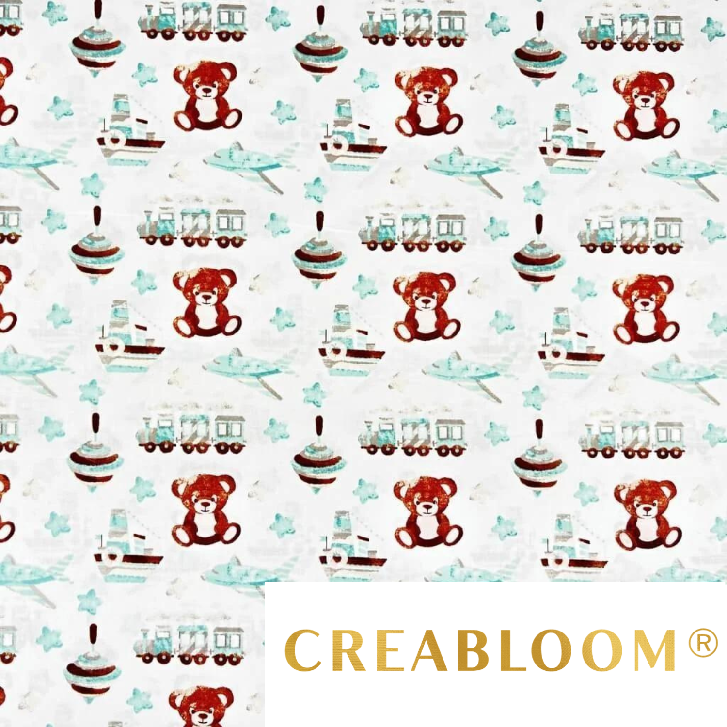 Tissu Coton Motif Oursons