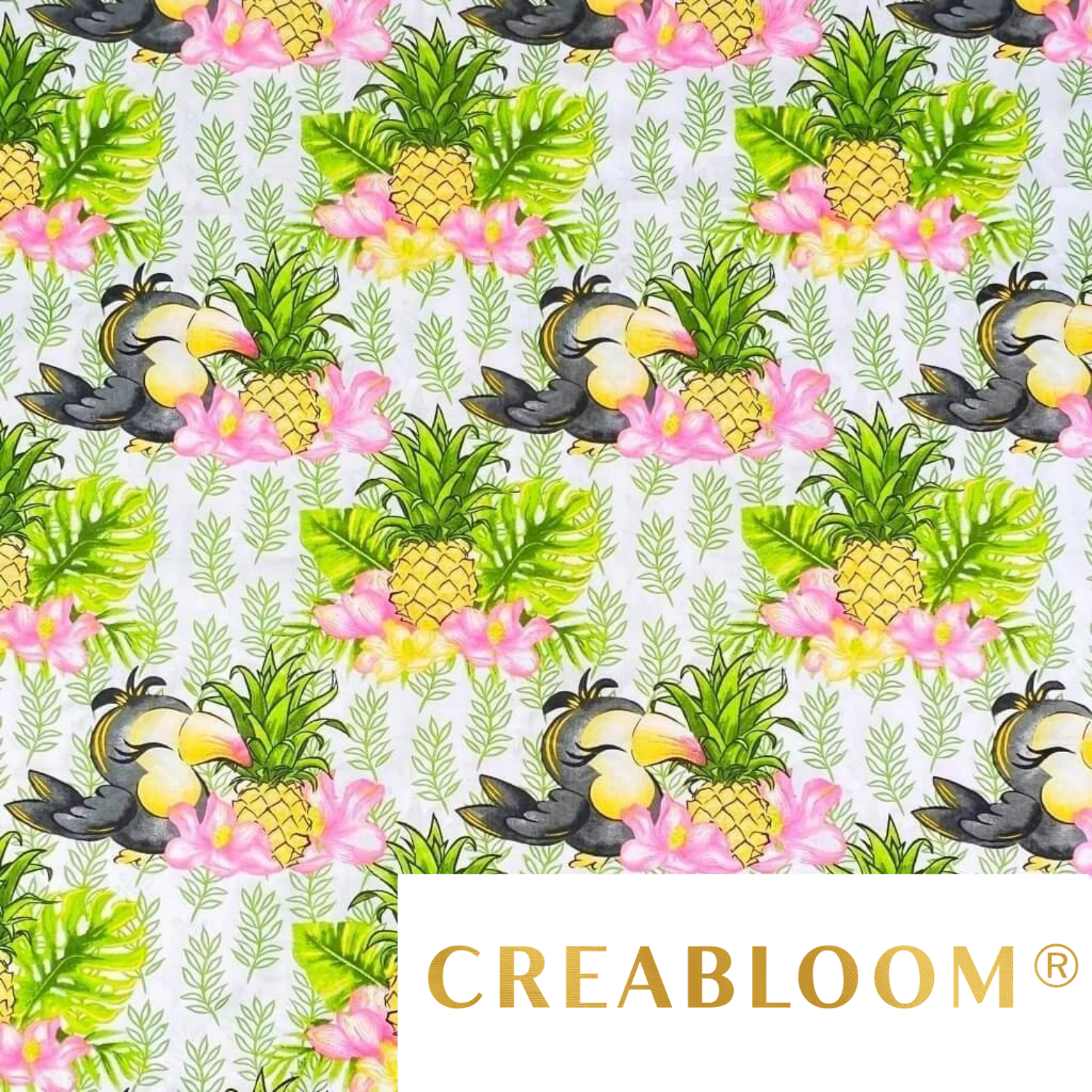 Tissu Coton Motif Toucans