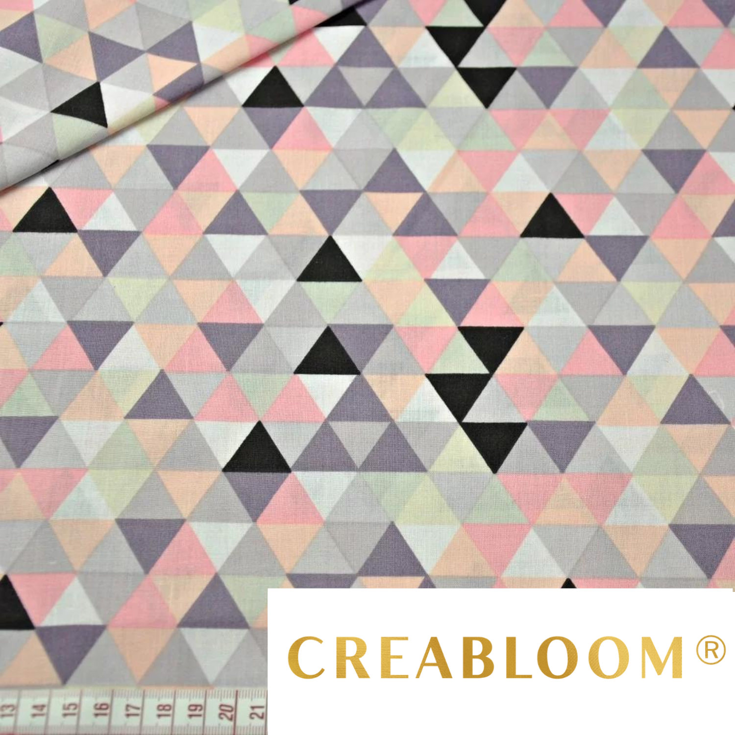 Tissu Coton Motif Triangles