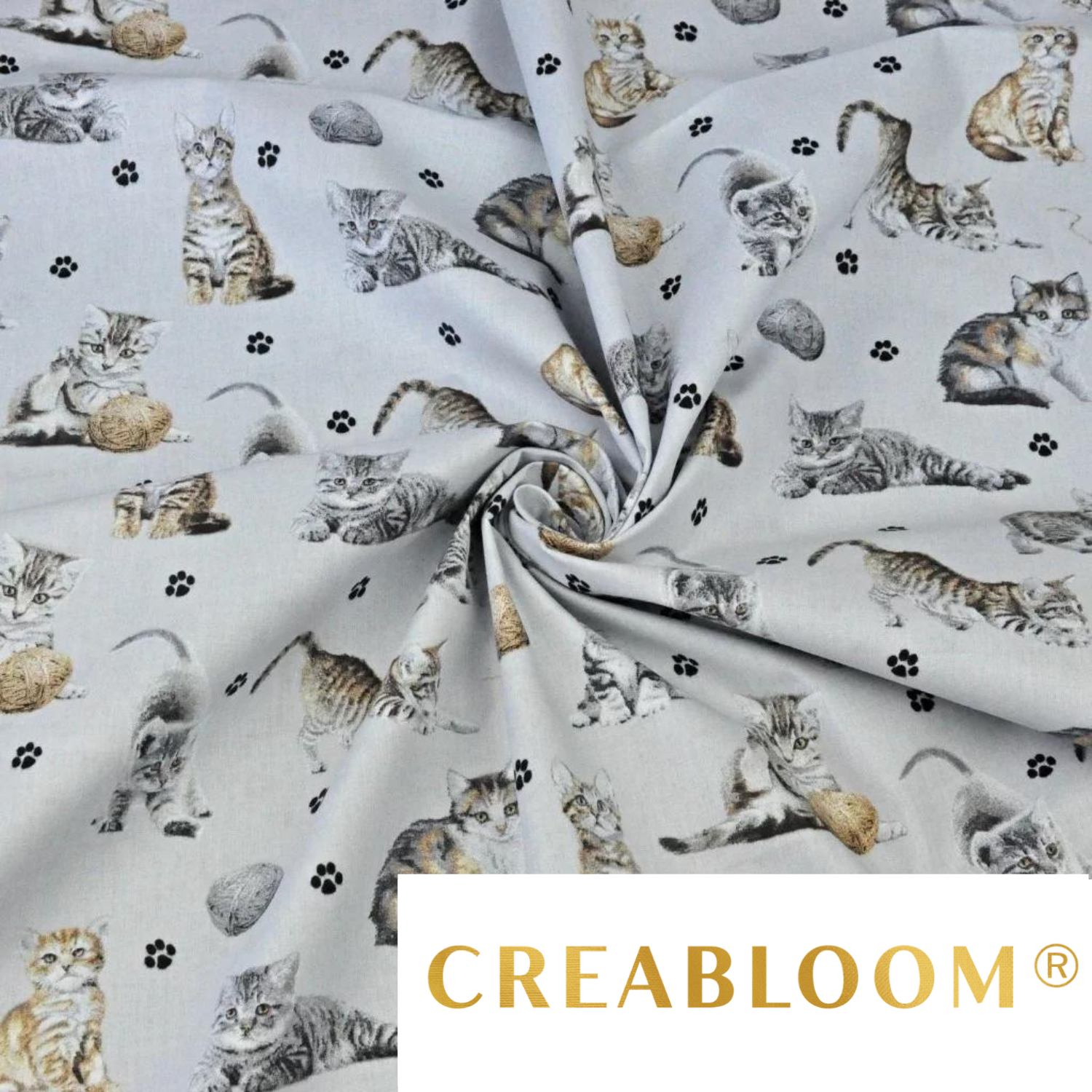 Tissu Coton Motif Chats