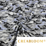 Tissu Coton Motif Camouflage