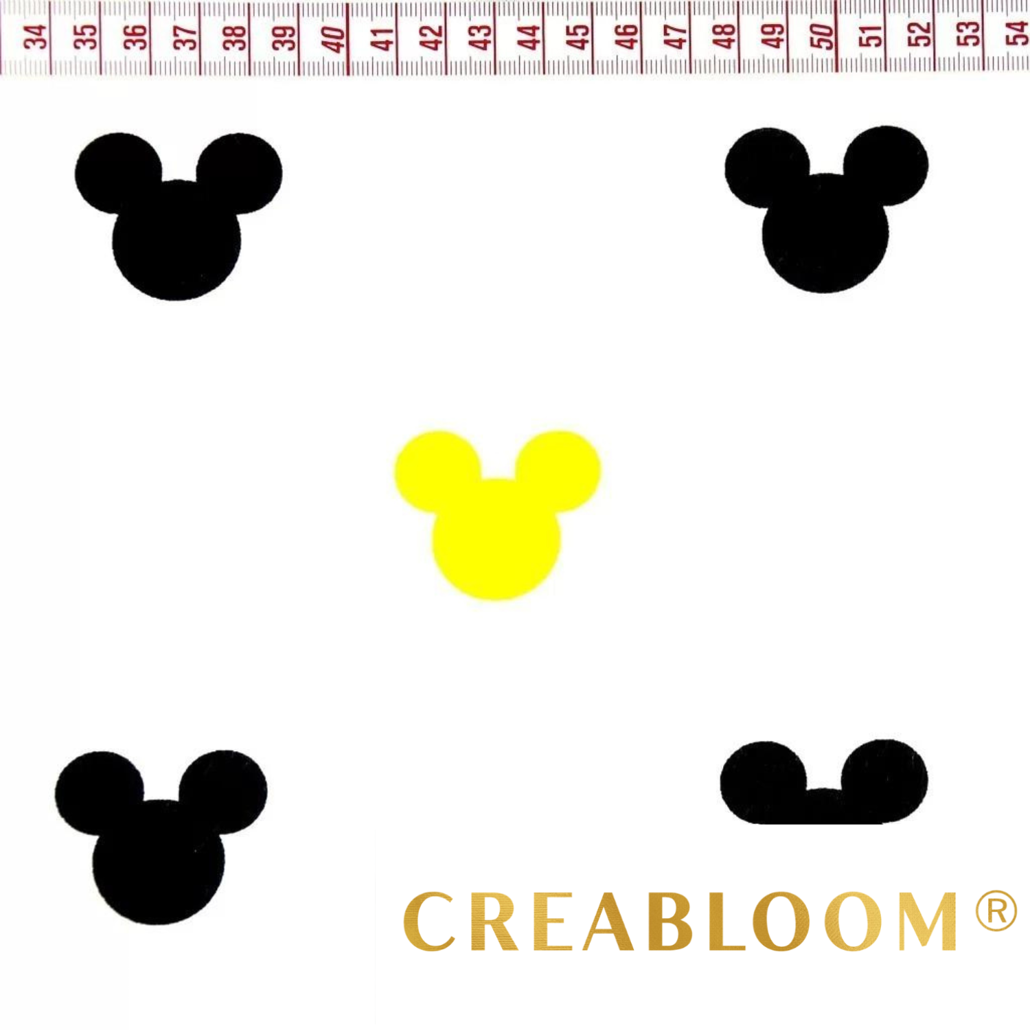 Tissu Coton Motif Souris