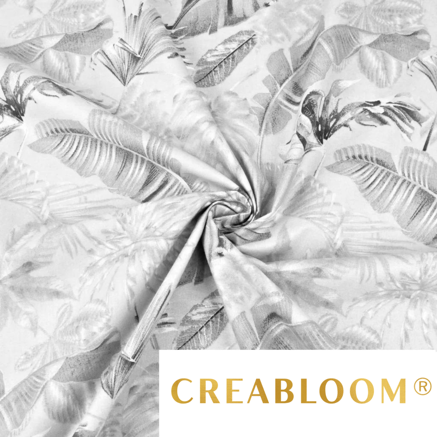 Tissu Coton Motif Feuilles