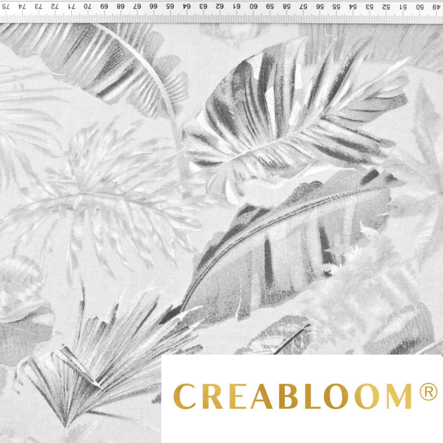 Tissu Coton Motif Feuilles