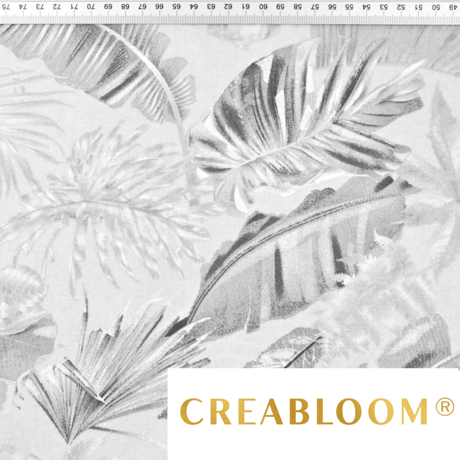 Tissu Coton Motif Feuilles