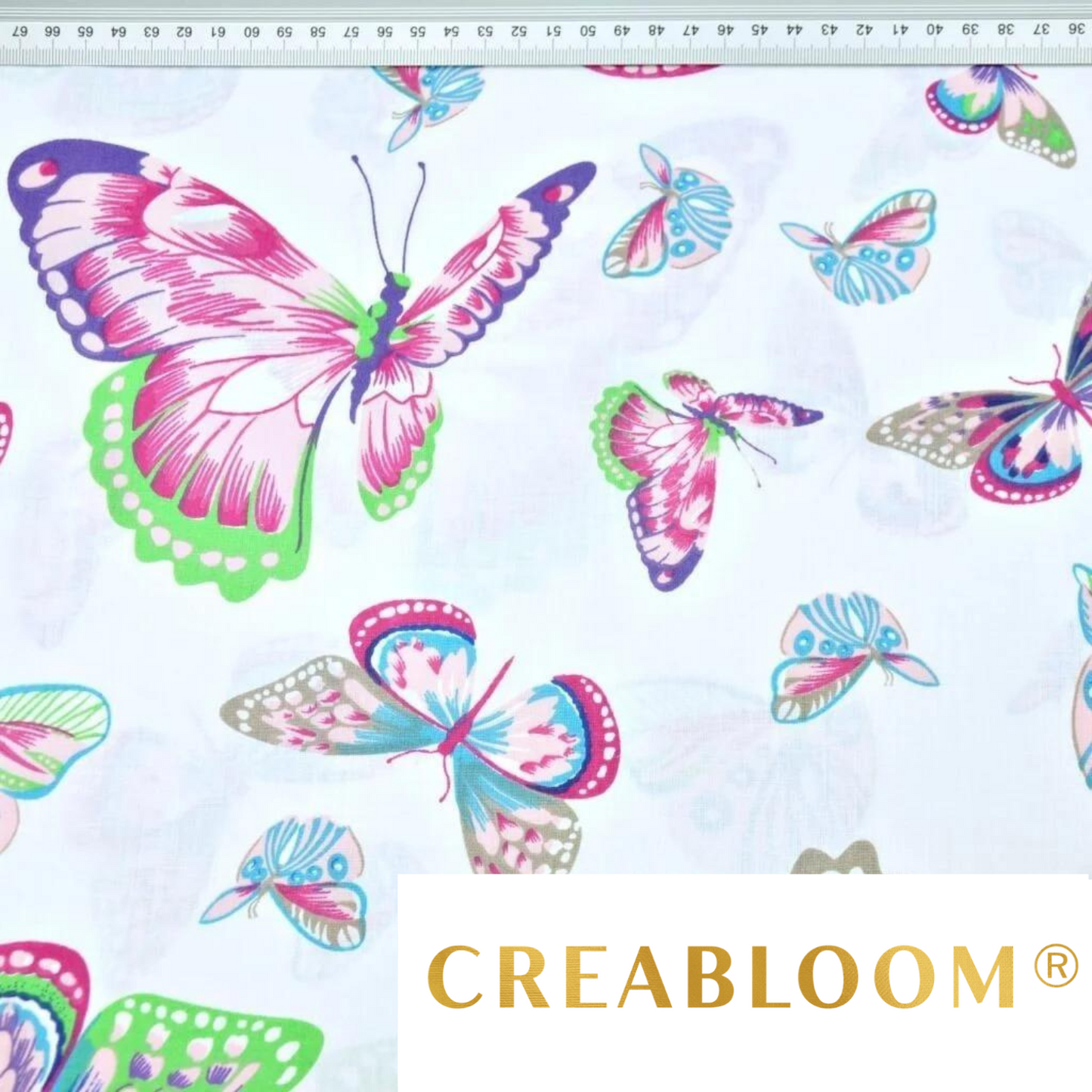 Tissu Coton Motif Papillons