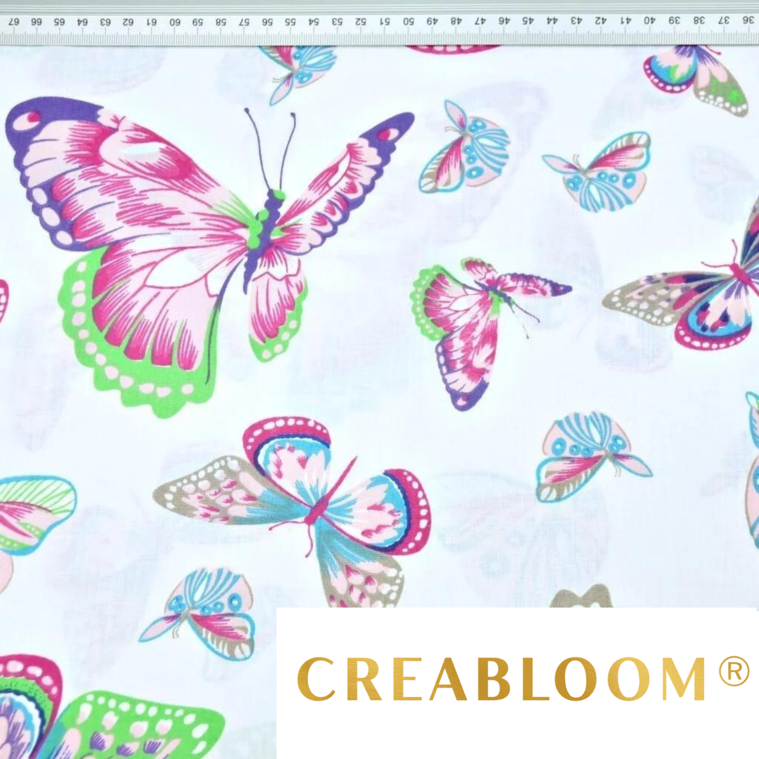 Tissu Coton Motif Papillons