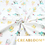 Tissu Coton Motif Animaux Féeriques