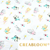 Tissu Coton Motif Animaux Féeriques