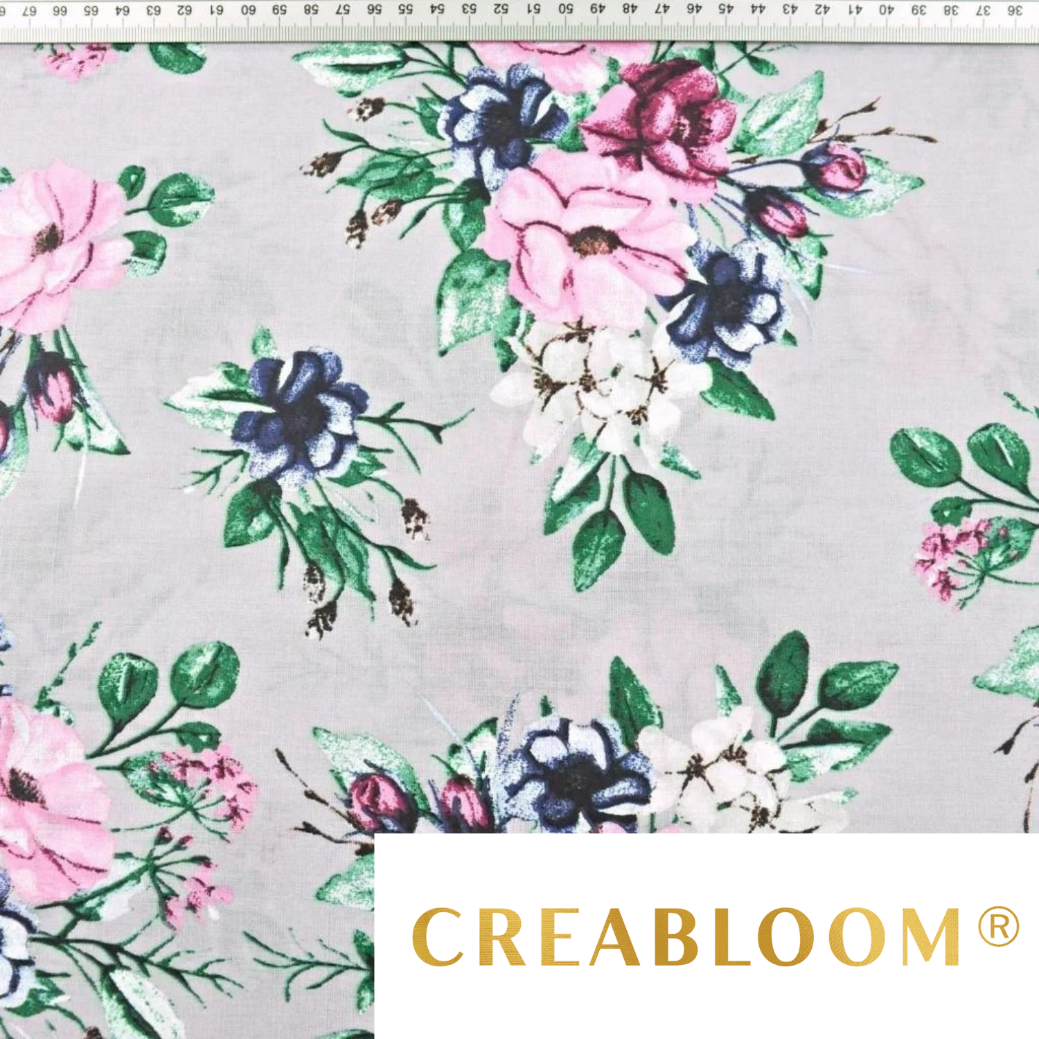 Tissu Coton Motif Fleurs