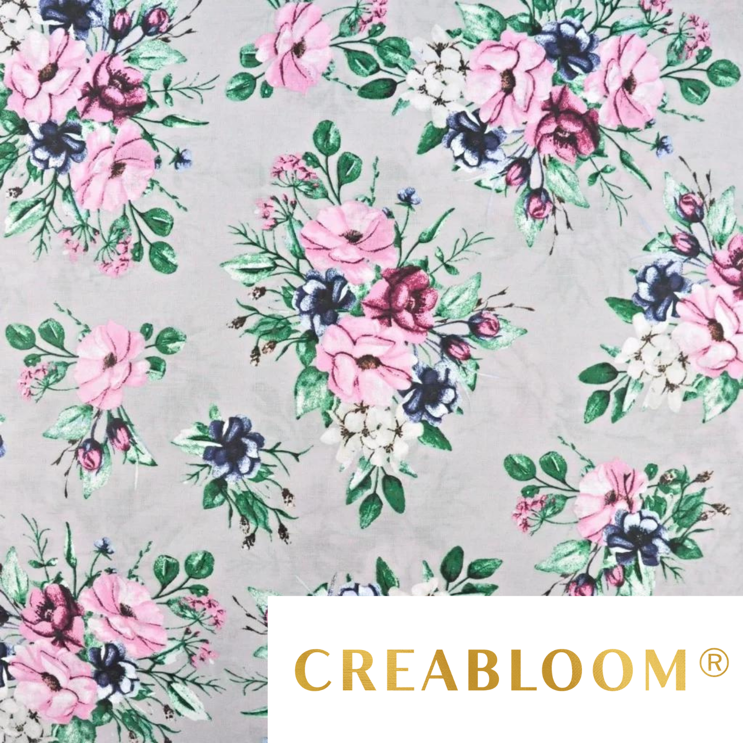 Tissu Coton Motif Fleurs