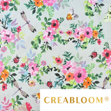 Tissu Coton Motif Fleurs