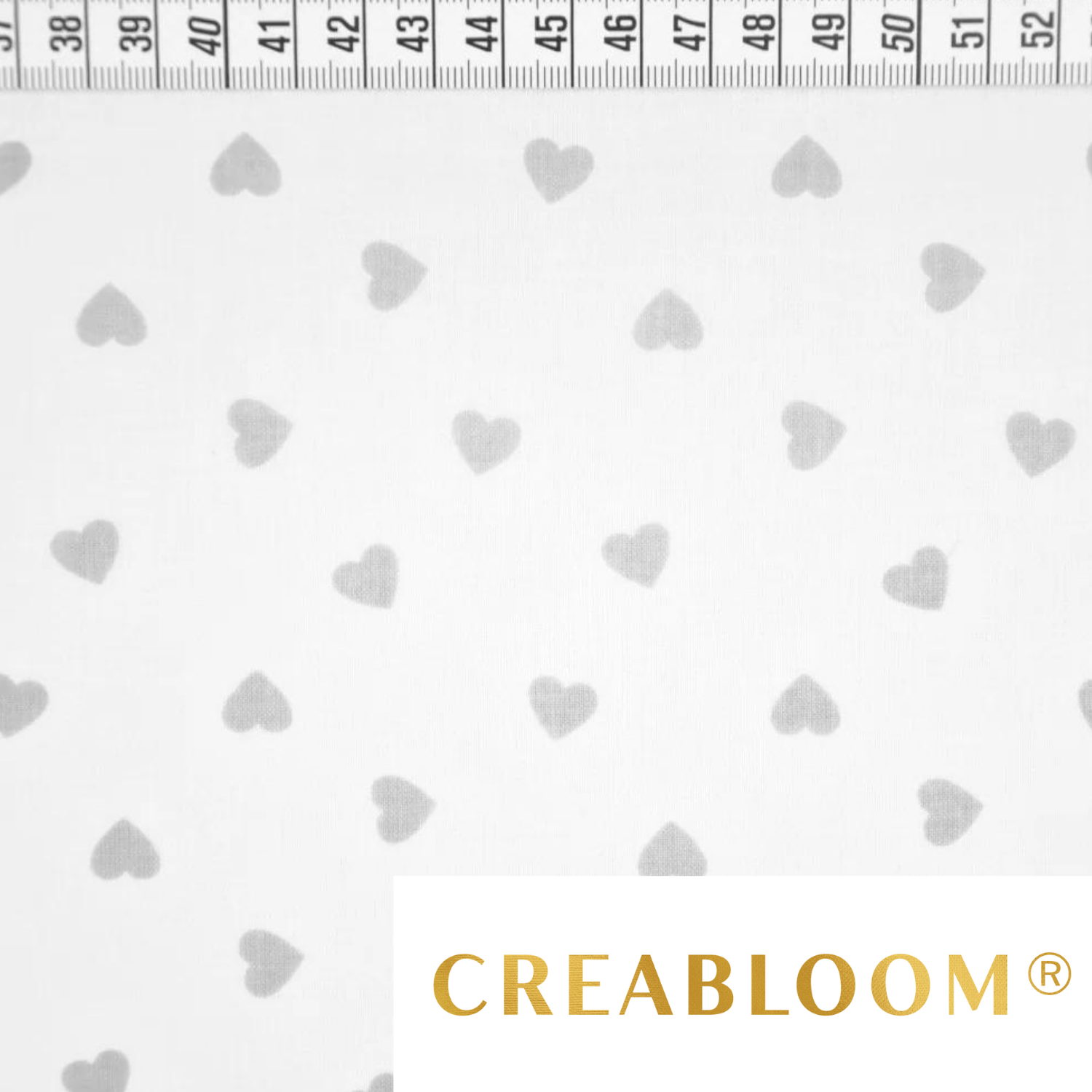 Tissu Coton Motif Coeurs