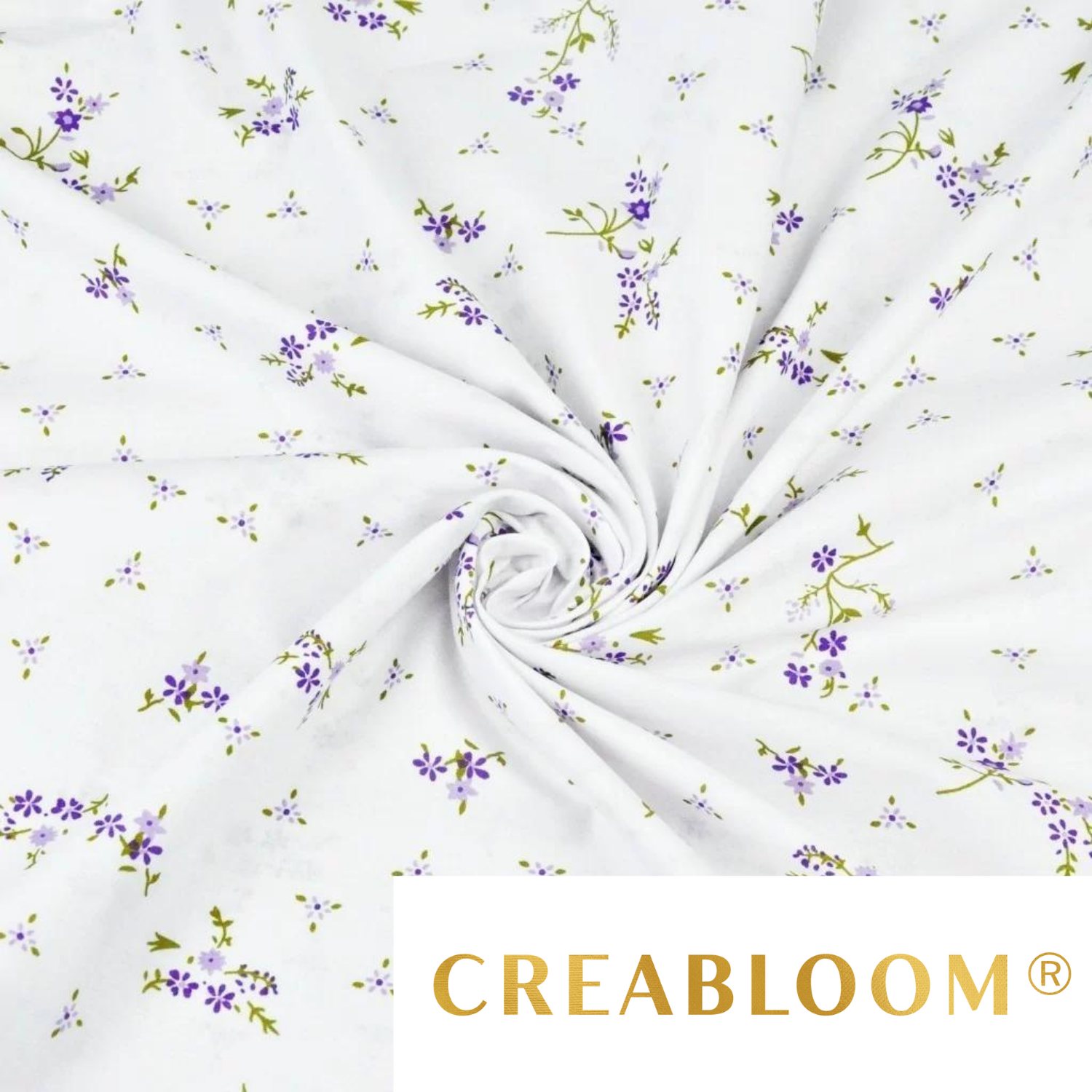 Tissu Coton Motif Fleurs