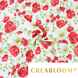 Tissu Coton Motif Fleurs