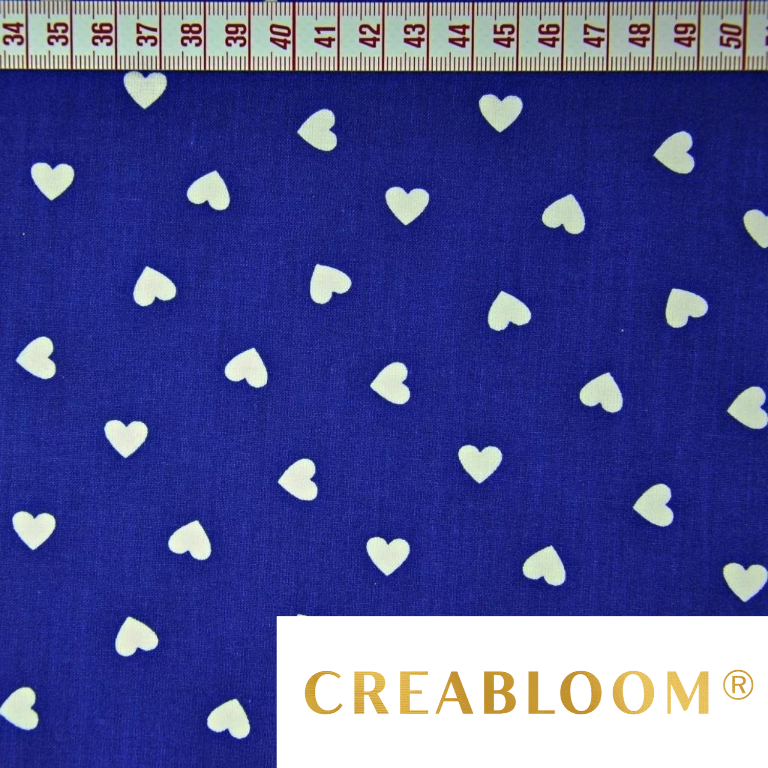 Tissu Coton Motif Coeurs