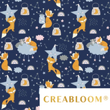 Tissu Coton Motif Renards
