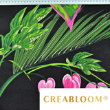 Tissu Coton Motif Fleurs Et Plantes