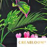 Tissu Coton Motif Fleurs Et Plantes