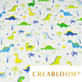 Tissu Coton Motif Dinosaures