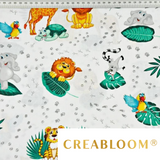 Tissu Coton Motif Jungle