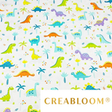 Tissu Coton Motif Dinosaures