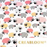Tissu Coton Motif Moutons