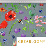 Tissu Coton Motif Fleurs