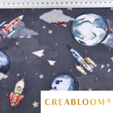 Tissu Coton Motif Univers
