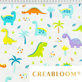 Tissu Coton Motif Dinosaures
