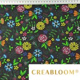 Tissu Coton Motif Fleurs