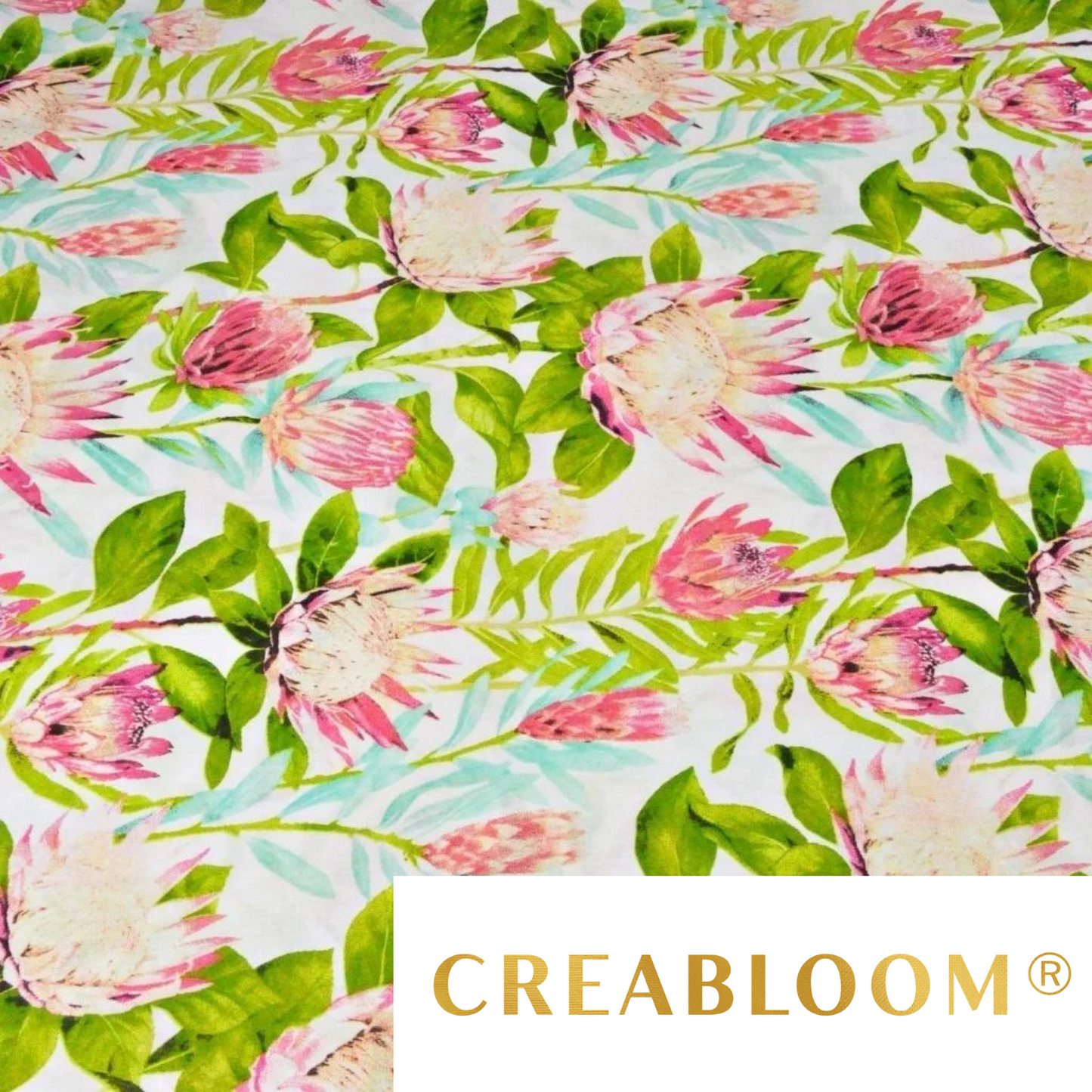 Tissu Coton Motif Fleurs