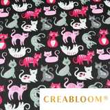 Tissu Coton Motif Chats