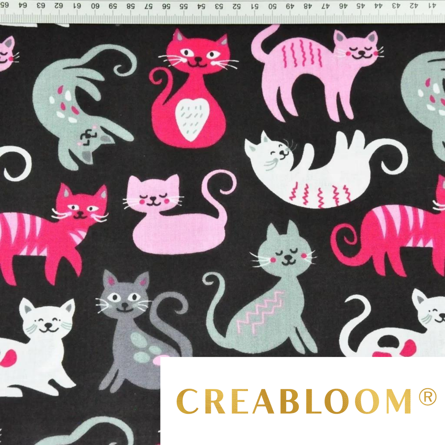 Tissu Coton Motif Chats