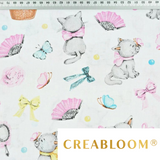 Tissu Coton Motifs Chats